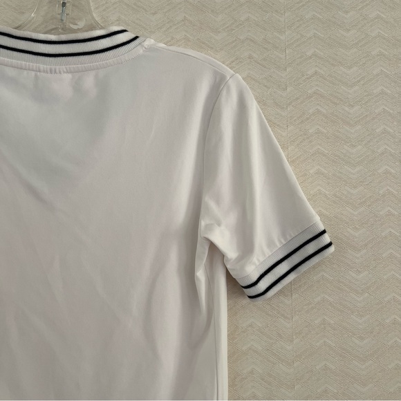 JUPP SPORT Mima Leotard Bodysuit White Tennis Preppy Women’s Size Small Varsity - Picture 7 of 10